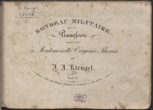 Rondeau militaire : pour le pianoforte ; oeuv. 12