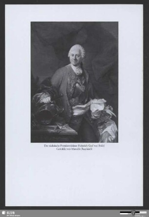 Der sächsische Premierminister Heinrich Graf von Brühl, Gemälde von Marcello Bacciarelli