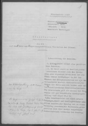 Althengstett: Pfarrbericht 1931