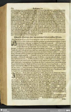 Auslegung des neun und siebentzigsten Psalms