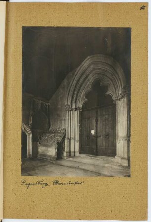 Stift Obermünster, Regensburg: Innenansicht (aus: Skizzen- und Fotoalbum 6)