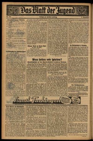 Zweite Ausgabe vom Mittwoch, den 09. Dezember 1931.