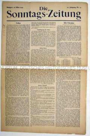 Wirtschaftspolitisches Wochenblatt "Die Sonntags-Zeitung"