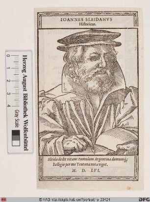 Bildnis Johannes Sleidanus (eig. Johann Philippi)