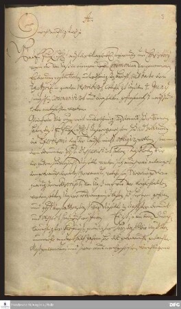 Brief von August Hermann Francke und Johann Anastasius Freylinghausen an Friedrich III., Kurfürst von Brandenburg.