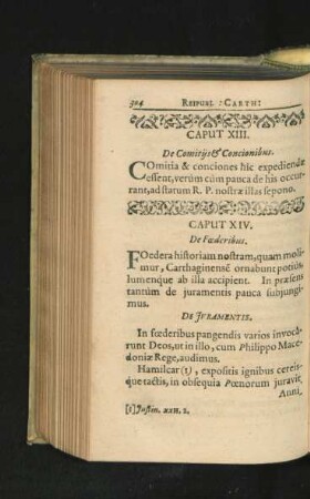 Caput XIV. De Foederibus.