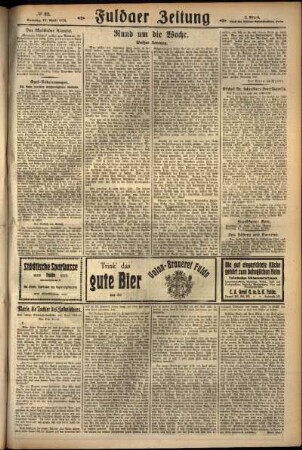 Zweite Ausgabe vom Sonntag, den 15. April 1928.