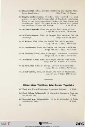 Stickereien, Textilien, Alte Perser Teppiche (Nr. 467-515)