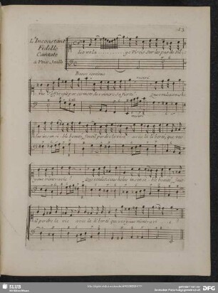 2.e Cantate: L'Inconstant fidelle