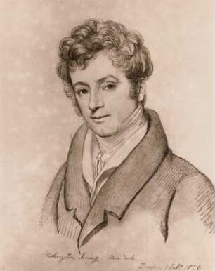 Bildnis des amerikanischen Schriftstellers Washington Irving