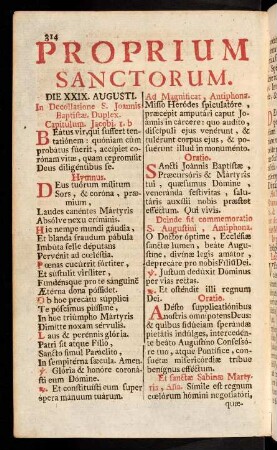 314-562, Proprium Sanctorum.