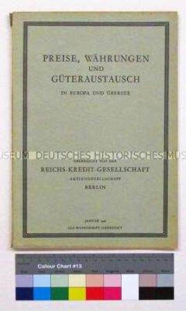 Informationsschrift der Reichs-Kredit-Gesellschaft zu finanzpolitischen Problemen