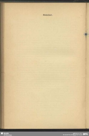 Notizblatt