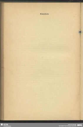 Notizblatt