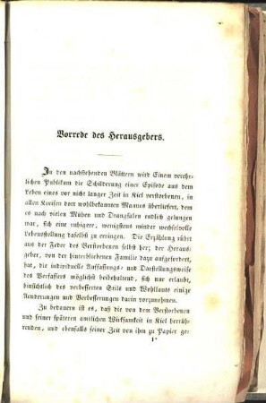 Vorrede des Herausgebers.