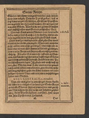 Usus Generalis, 2. membri.