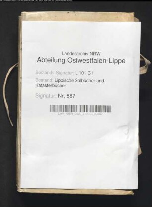 Salbuch des Fleckens Schwalenberg von 1781 (Duplikat mit Nachträgen bis ca.1815)