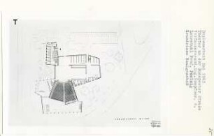 Theater an der Budapester Straße, Berlin-Tiergarten (Diplomarbeit bei Peter Poelzig): Grundriss Saalgeschoss 1:200