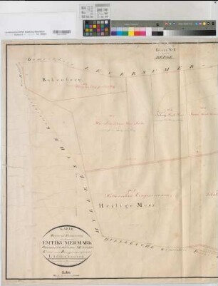Seppenrade (Lüdinghausen), Teilung der Emkumer (Emtikumer) Mark, Generalvermessung Bl.1 Berge