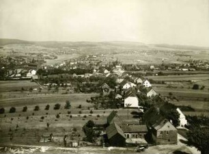 Bexbach: Blick vom Hindenburgturm auf Mittelbexbach