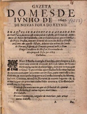 Gazeta do mes. 1645, Juni