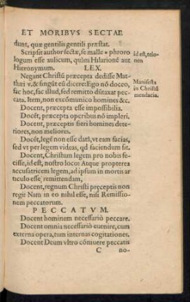 Peccatum.