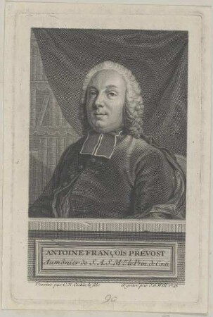 Bildnis des Antoine Francois Prevost