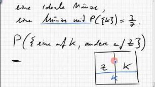 26B.2 Wahrscheinlichkeit; einmal Kopf mit idealer Münze und gezinkter Münze