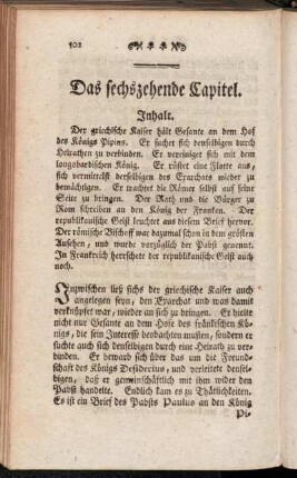 Das sechszehende Capitel.