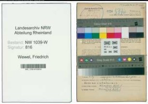 Entnazifizierung Friedrich Wewel , geb. 29.05.1888 (Polizeiangestellter)