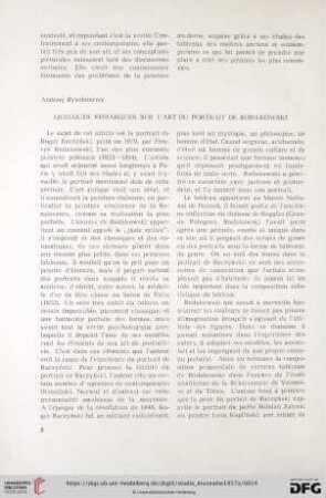 Quelques remarques sur l’art du portrait de Rodakowski
