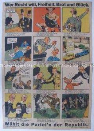 Bilderbogen zur Reichstagswahl 1928