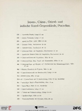 Japan-, China-, Orient- und indische Kunst-Gegenstände, Porzellan (Nr. 332-403)