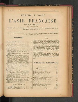 8e Liste des Souscripteurs.
