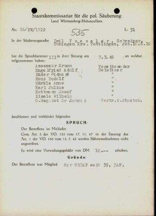 Vosseler, Emil
