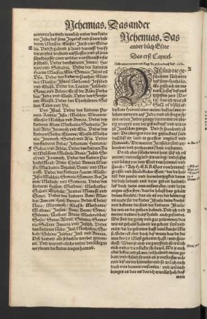 Nehemias. Das ander buch Esdre.