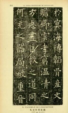 II. Facsimilé de l'inscription