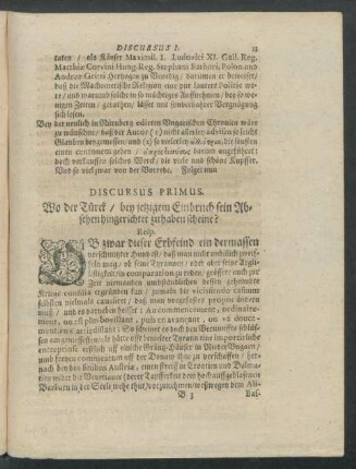 Discursus Primus. - V.