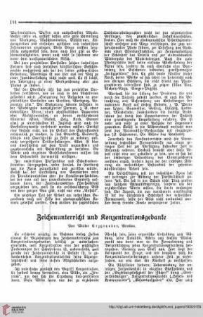 N.F. 10.1930: Zeichenunterricht und Konzentrationsgedanke