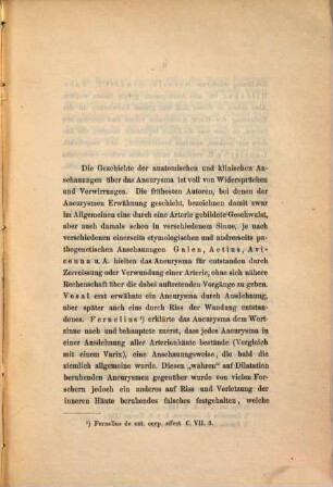 Ueber die Entstehung der wahren Aneurysmen : Inaugural-Dissertation