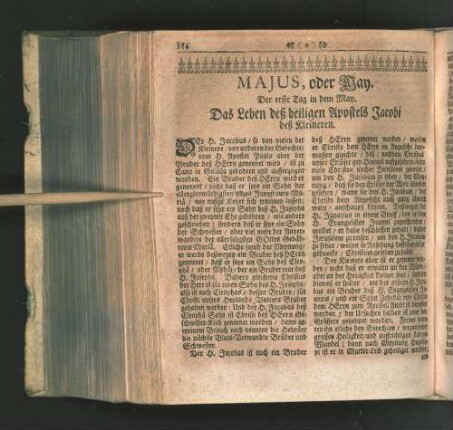 Majus, oder May.