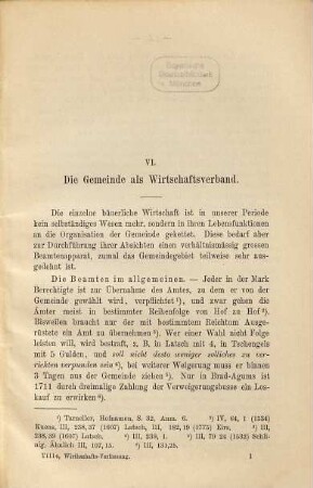 Die bäuerliche Wirtschaftsverfassung des Vintschgaues : vornehmlich in der zweiten Hälfte des Mittelalters