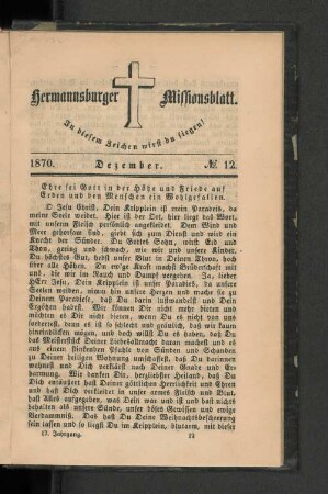 No. 12. December. 1870.