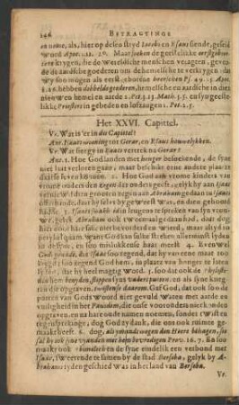 Het XXVI. Capittel