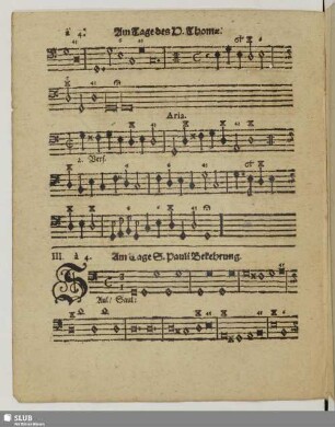 III. Am Tage des S. Pauli Bekehrung: Saul was verfolgstu mich