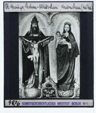 Massys, Rem-Altar: Heilige Dreifaltigkeit (Müchen AP 33),Massys, Rem-Altar: Maria mit Kind (München AP 35)