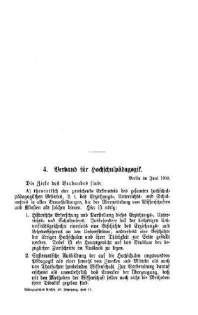 Verband für Hochschulpädagogik