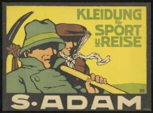 Kleidung für Sport und Reise. S. Adam