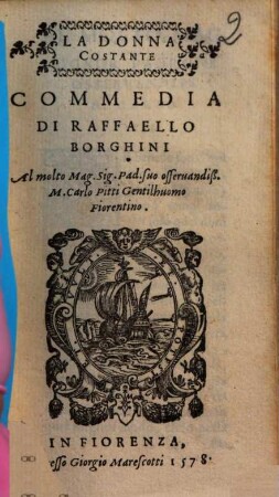 La Donna Costante : Comedia
