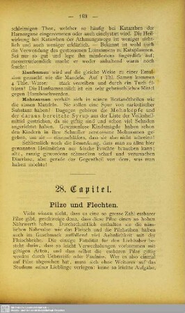 28. Capitel. Pilze und Flechten